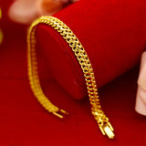 24K Plated Bracelet Ladies Wedding Engagement High Jewelry