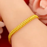 24K Plated Bracelet Ladies Wedding Engagement High Jewelry