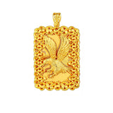24k Plated Men's Buddha Eagle Necklaces Pendant Jewelry