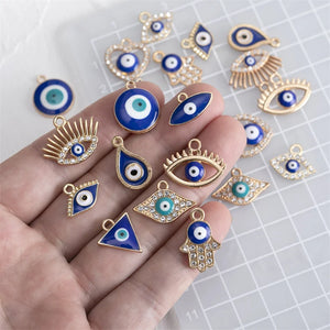 24pcs Rhinestone Charms Pendant DIY Jewelry Making Accessories