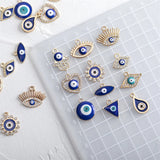 24pcs Multi-style Rhinestone Charms Pendant DIY Jewelry Making Accessories