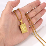 26 Letter Pendant Necklace Cuban Chain Initial Necklace Choker Jewelry