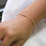 2mm 585 Rose Beaded Jewelry Set for Women Girls CS28A