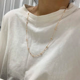 2mm 585 Rose Beaded Jewelry Set for Women Girls CS28A