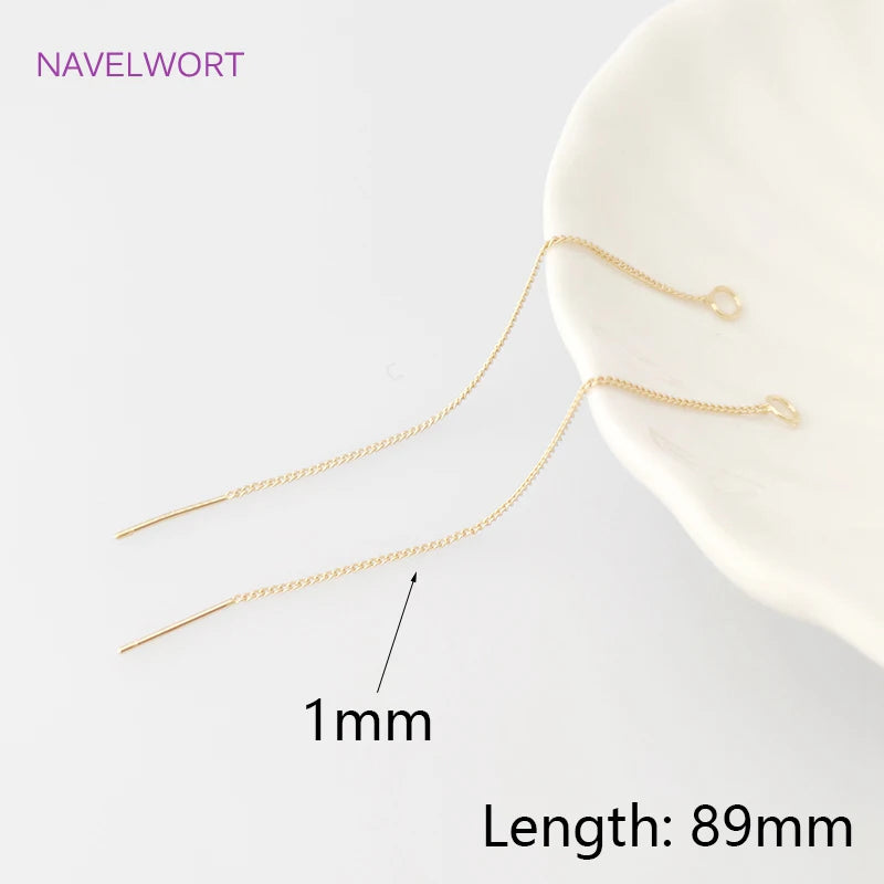 Long Ear Wire Earring Accessories High Tassel Findings DIY Jewelry Making