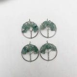 30MM Aventurin Tree of Life Wisdom Chakra Reiki Healing Pendant