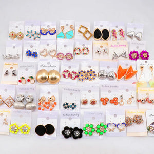 30pairs Mix Styles Stud Earrings For Women Wedding Party Gift