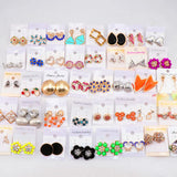 30pairs Mix Styles Stud Earrings For Women Wedding Party Gift