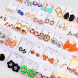 30pairs Mix Styles Stud Earrings For Women Wedding Party Gift