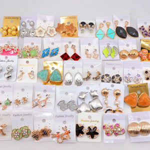 30pairs Mix Styles Stud Earrings For Women Wedding Party Gift