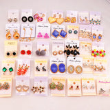 30pairs Mix Styles Stud Earrings For Women Wedding Party Gift