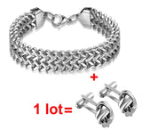 316L Stainless Steel Mens Bracelet 12mm Width Hand Chain Jewelry Gift