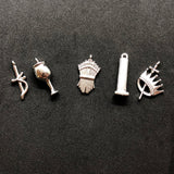 3D Metal OES Symbol Pendant for DIY Jewelry Making