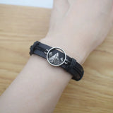 3D Mountain Charm Bracelet Leather Bracelets For Men Women