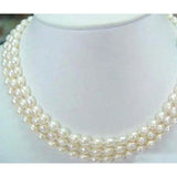 Akoya Pearl Rice Beads Necklace 6-7mm
