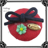 Flatback Felt Button 24pcs/Lot Accessory 9 Colors for Your Choice