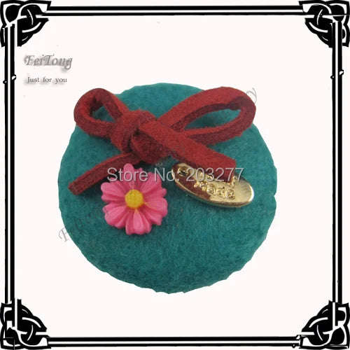 Flatback Felt Button 24pcs/Lot Accessory 9 Colors for Your Choice