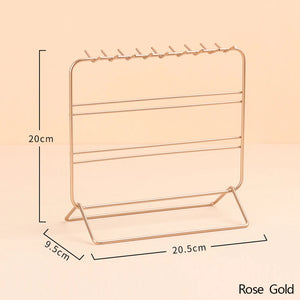 3-Tier Metal Earring Display Jewelry Shelf