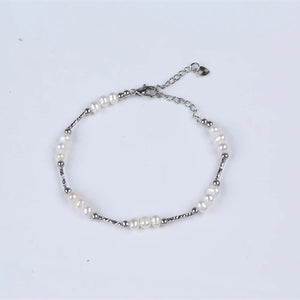 Natural Freshwater Pearl Bead Bracelet 4-5mm