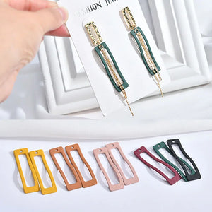 40pcs Alloy Rectangle Charms for Earrings DIY Jewelry