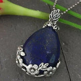 Lapis Lazuli Natural Gemstone Pendant 44x26mm Jewelry