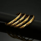 4Pcs Bangles for Women Bride Open Bracelets African Dubai Jewelry
