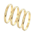4Pcs Bangles for Women Bride Open Bracelets African Dubai Jewelry