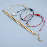Boho Pearl Butterfly Anklet Set for Women