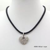 4mm Milan Rope Necklaces DIY Necklace Pendant Charms Findings with Magnet Buckle