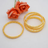 4pcs Dubai Bangle Ethiopian Jewelry Bracelets African Wedding Bangles