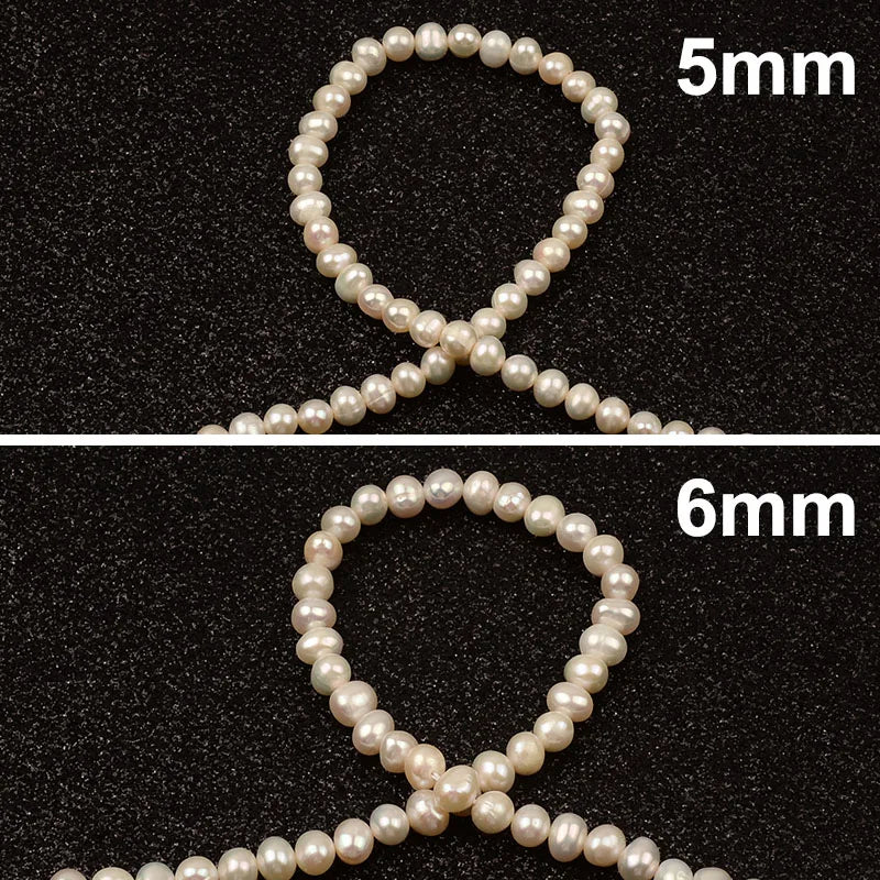 5/6mm Rice Shape Natural Freshwater Pearls for Jewelry Making DIY
