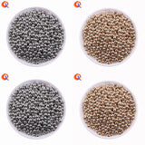 1000Pcs/Lot Rhodium Smooth Round Plastic Spacers Beads CCB Beads Jewelry Making