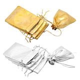 50pcs Adjustable Fabric Bag Drawstring Jewelry Storage Pouches