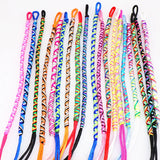 50pcs Multicolor Ethnic Cuff Bracelets Braided Friendship Jewelry