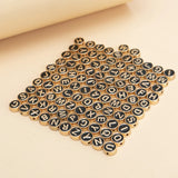 50pcs 8mm Mixed Letter Spacer Beads DIY Jewelry Making Accessory