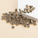 50pcs 8mm Mixed Letter Spacer Beads DIY Jewelry Making Accessory