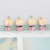 50pcs Popcorn/French fries Resin Charms for DIY Jewelry Making