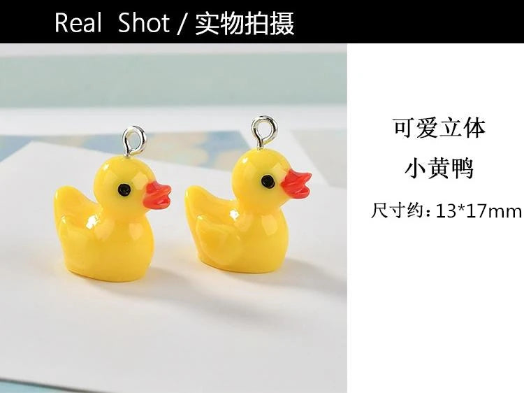 50pcs Popcorn/French fries Resin Charms for DIY Jewelry Making