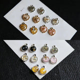 50pcs Alloy Floating Locket Charms for DIY Jewelry Making