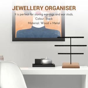 Hanging Earring Jewelry Organizer Necklace Display Box