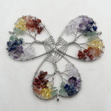52MM Tree of Life Chakra Reiki Healing Natural Stone Pendant for Jewelry