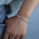 Elegant CZ Tennis Bracelet - Wedding Jewelry