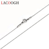5PCS Stainless Steel Lobster Necklace Chains 0.9mm Link Jewelry