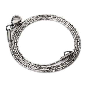5PCS Stainless Steel Lobster Necklace Chains 0.9mm Link Jewelry