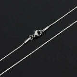 5PCS Stainless Steel Lobster Necklace Chains 0.9mm Link Jewelry