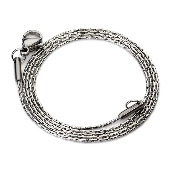 5PCS Stainless Steel Lobster Necklace Chains 0.9mm Link Jewelry