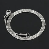 5PCS Stainless Steel Lobster Necklace Chains 0.9mm Link Jewelry