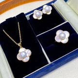 6.5mm Fritillaria Pearl Jewelry Set