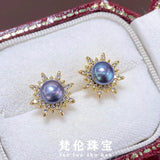 6-7mm Pearl Stud Earrings Unisex Jewelry