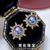 6-7mm Pearl Stud Earrings Unisex Jewelry